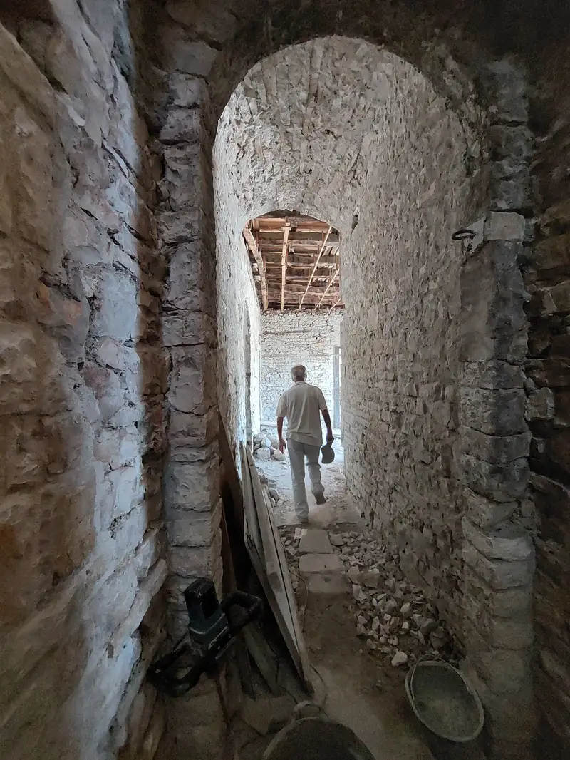 Vila Vrioni restoration, July 2022