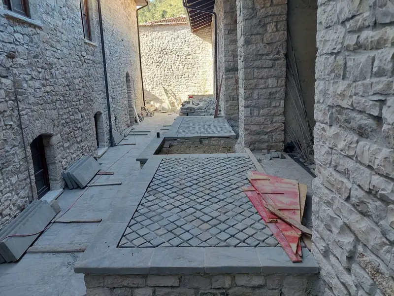 Vila Vrioni restoration, August 2023