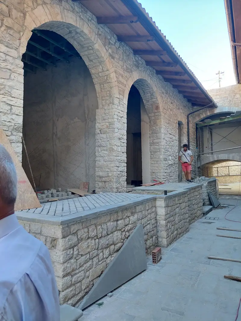 Vila Vrioni restoration, August 2023