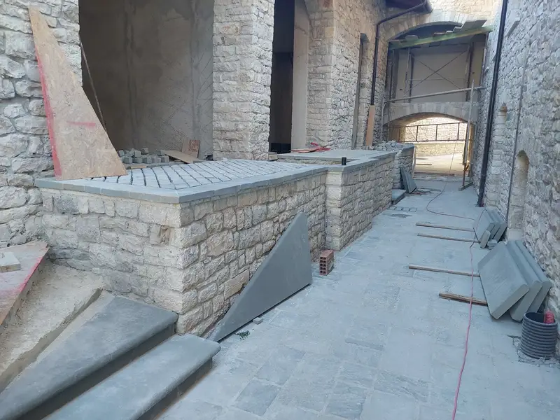 Vila Vrioni restoration, August 2023