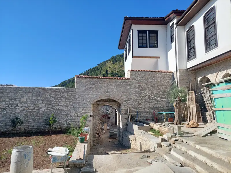 Vila Vrioni restoration, August 2023