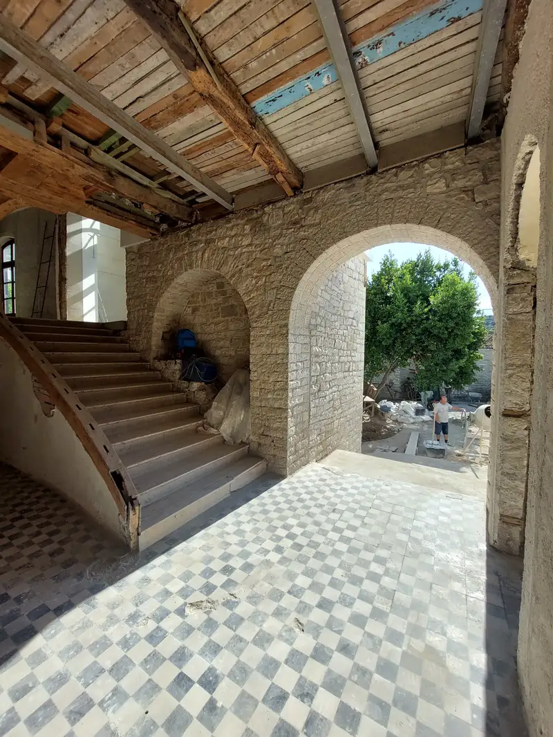 Vila Vrioni restoration, August 2023