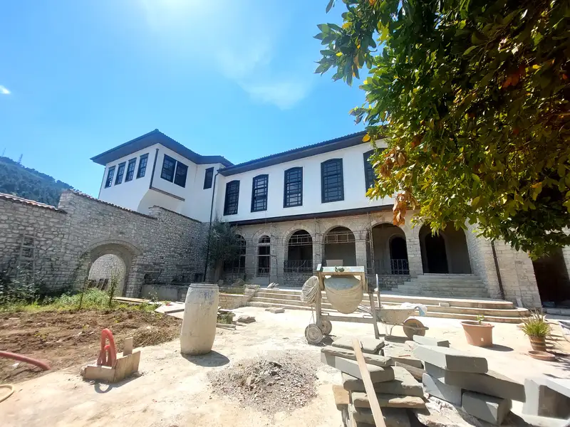 Vila Vrioni front facade, April 2025