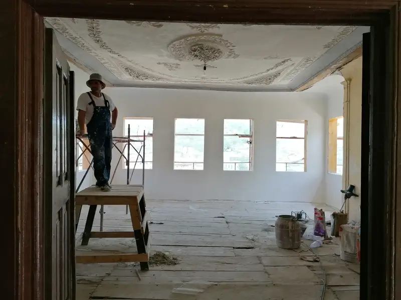 Vila Vrioni restoration, July 2021