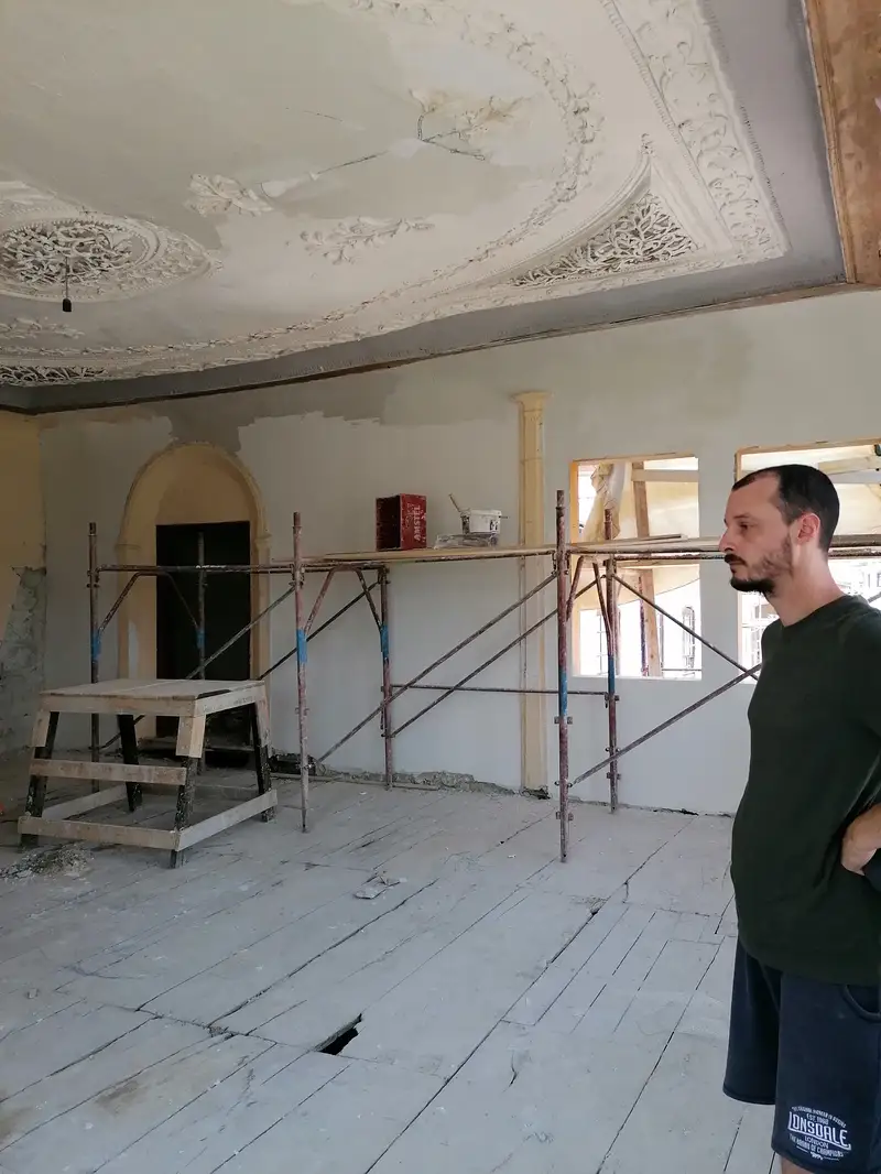 Vila Vrioni restoration, July 2021